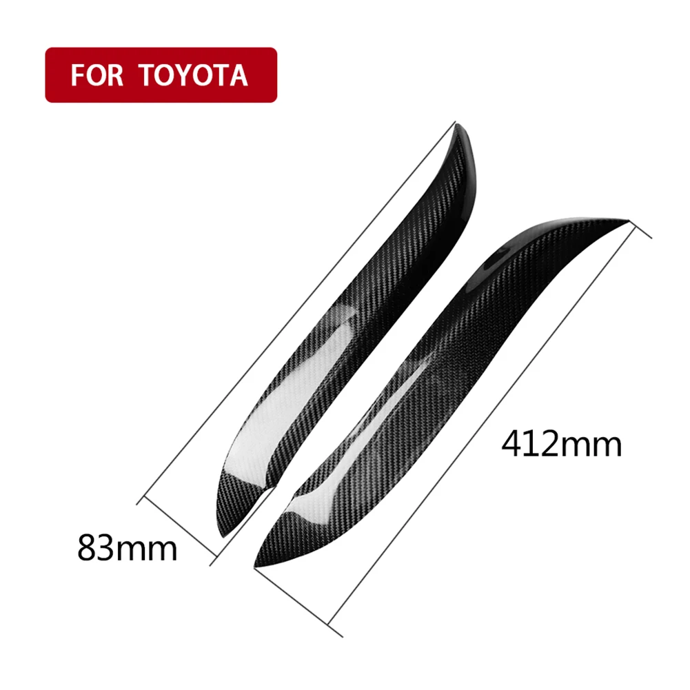 

Car Headlight Eyebrow Eyelids carbon fiber Stickers Trim Cover for Toyota EP91 1996-1999 Headlamp Eyebrows Car Exterior Sticker