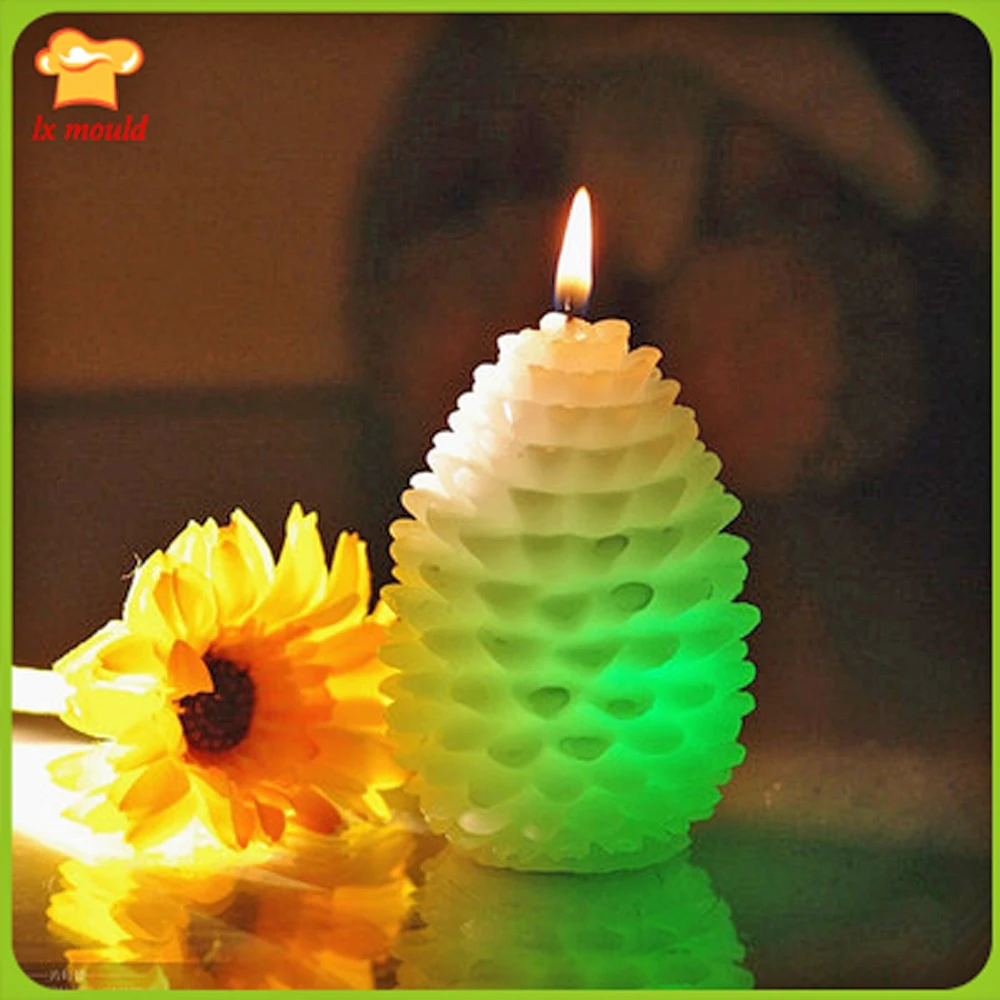 

Christmas 3D Pinecone Candle Silicone Mould Handmade Soap Mold Cake Decoration Molds