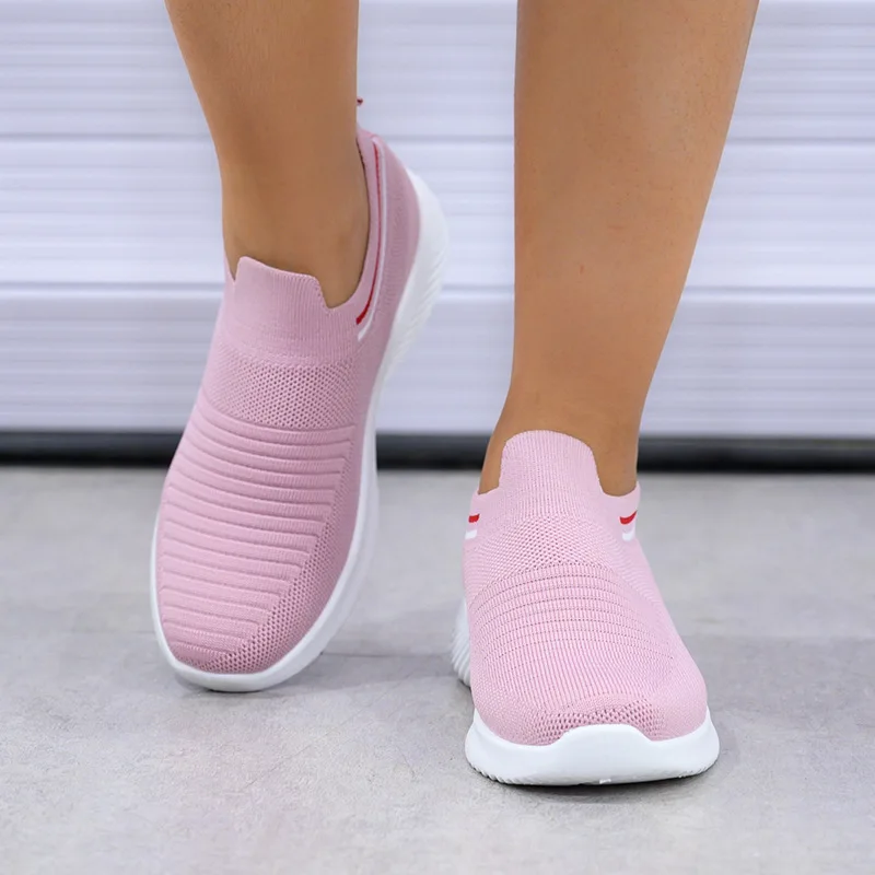 

Casual flying woven women's shoes running shoes mesh shoes fashion sports shoes women