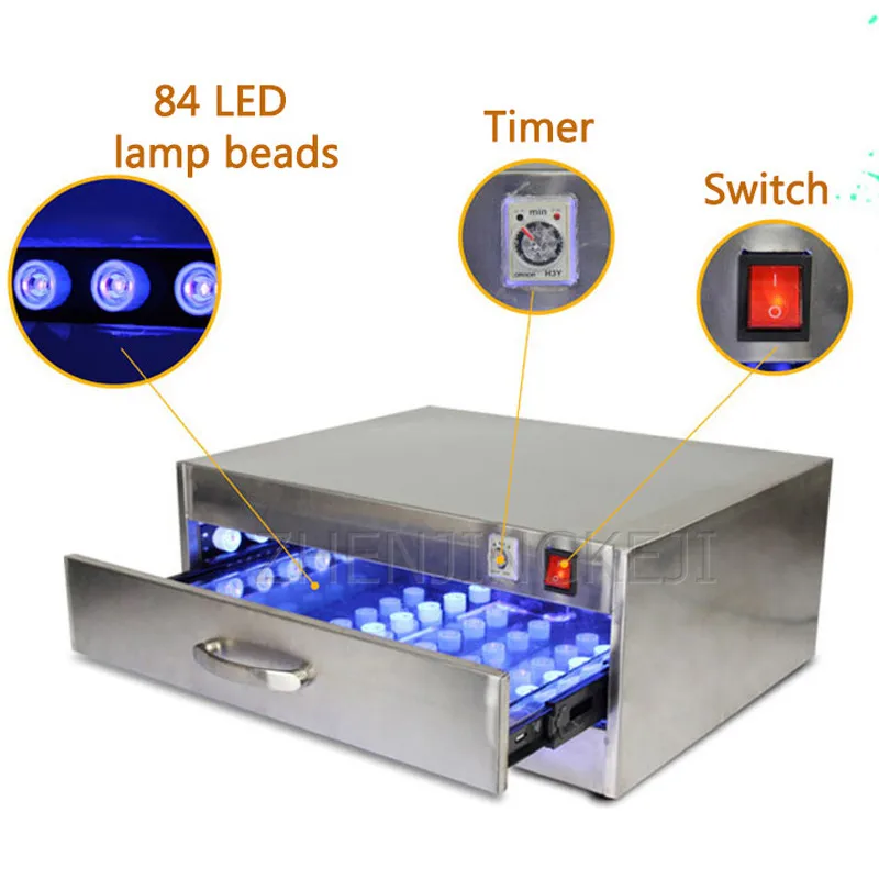 Светодиодный светильник для отверждения ультрафиолетовых лучей с клеем