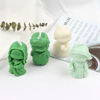 nordic cold style characters silicone candle mold carving art aromatherapy plaster home decoration mold wedding gift handmade