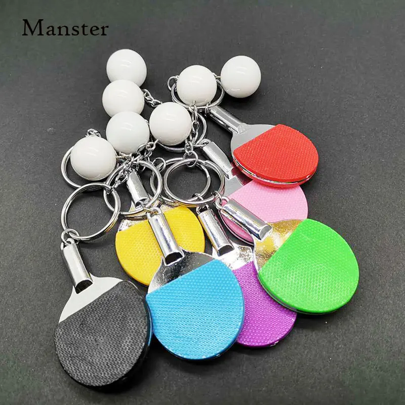 Keychain Golf Key Ring Badminton Bowling Ball Keychain For Friend Lover Souvenir Gift 1pcs