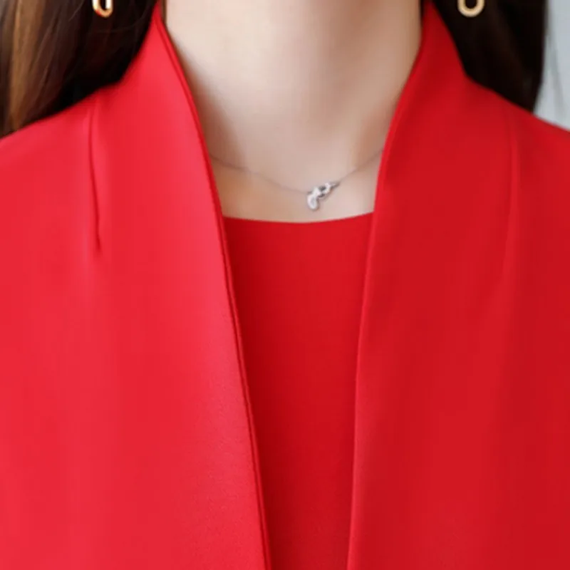 Модный элегантный офисный Женский блейзер с длинным рукавом и поясом пиджак