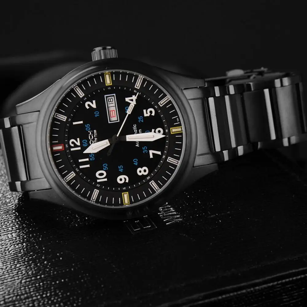 Мужские часы с Тритием автоматические Epoch luxury T25 светящиеся водонепроницаемые