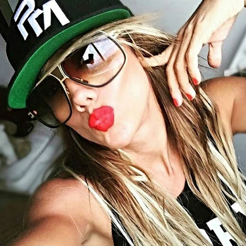 

New fashion Large frame men's sunglasses square fashion sunglasses for women high quality Vintage sunglasses sunshades UV400