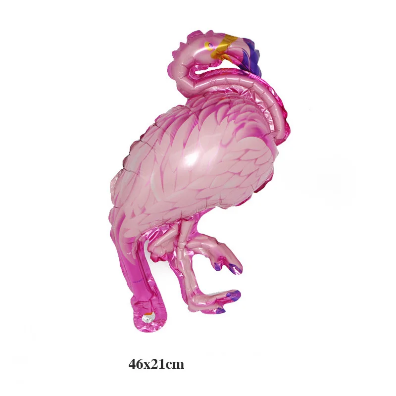 

Cartoon balloon pink flamingo rainbow marco float air ball birthday party decoration mini aluminum balloon