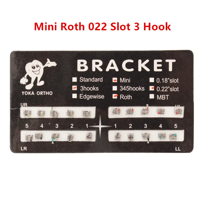 

20Pcs Mini Roth 022 Hooks 345 Dental Orthodontic Metal Braces Bracket