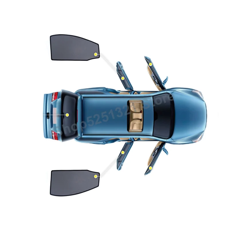 2pcs rear window Магнитный держатель двери козырек от солнца Автомобильная Солнцезащитная шторка для автомобиля VOLVO V40 V60 XC60 2008-2012 2013 автомобильные аксессуары - Цвет: 2pcs rear window