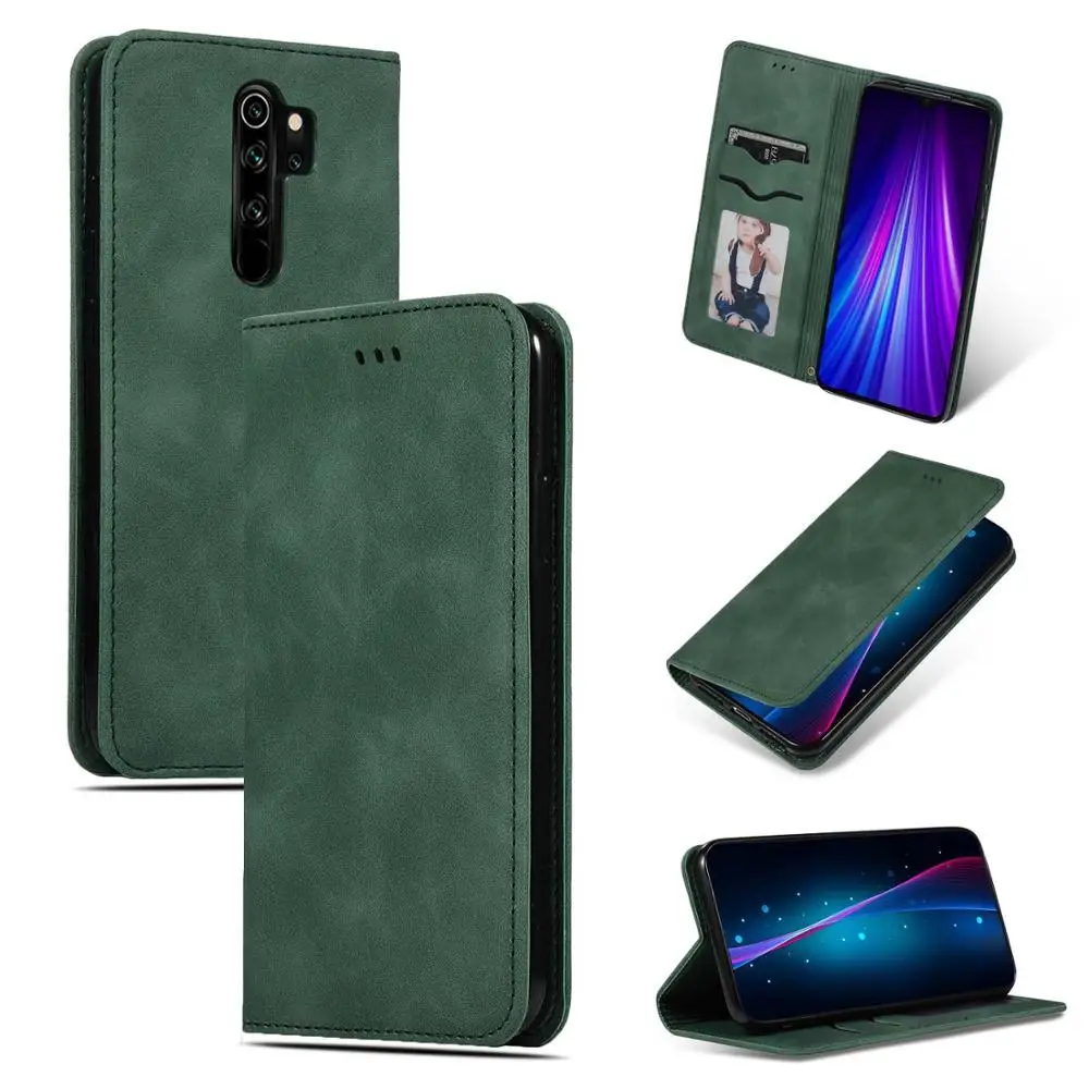 Чехол для Xiaomi Redmi Note 8 Pro роскошный кожаный чехол книжка с подставкой тонкий