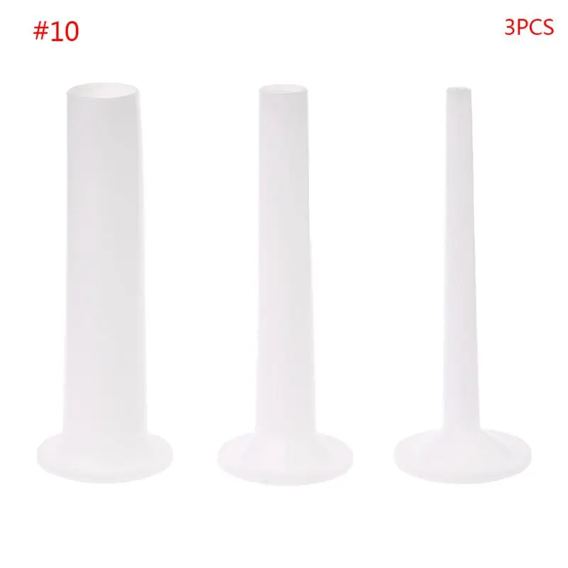 

449C 3 Sizes Sausage Making Funnel Filler Stuffer Filling Tubes DIY Meat Maker Manual for Sausages Casing