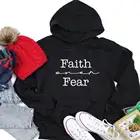 Женская толстовка с капюшоном Faith Over Passion, 100% хлопок, Повседневный пуловер в христианском стиле с длинным рукавом, топ с капюшоном, весна-осень