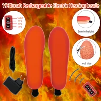 1900mah rechargeable electric heating insole remote three speed thermostat suitable for skiing and keeping warm in winter