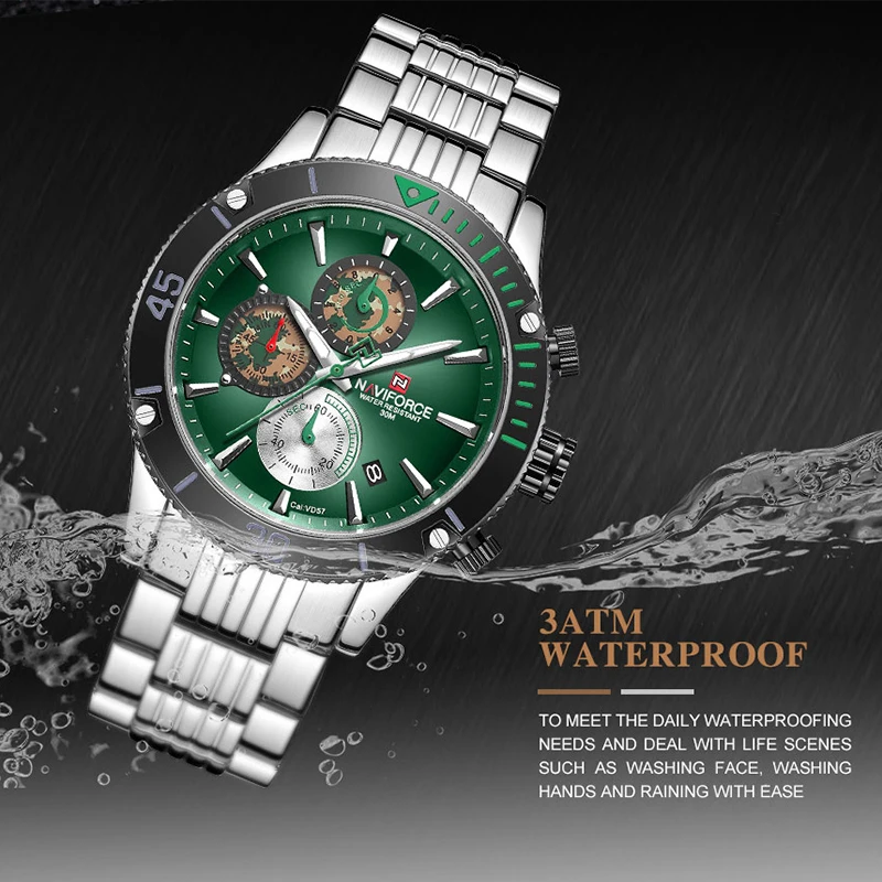 Новые мужские часы NAVIFORCE армейские военные спортивные наручные