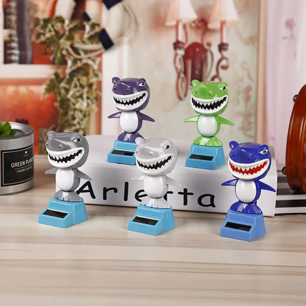 

Cartoon Mini Cute Shark Solar Swing Car Auto Interior Dashboard Decoration Gift