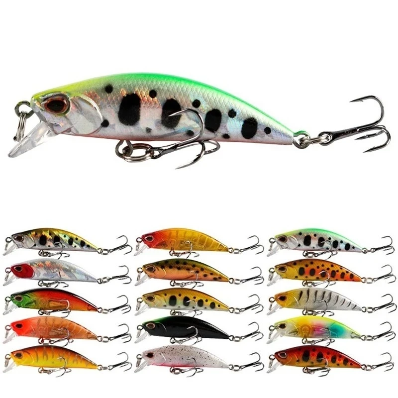 

5.5cm 5g Minnow Wobbler Fishing Lure Jerkbait Bait Perch Pesca Mini Sinking Wobblers Fishing Lures Hard Deep Artificial Bait