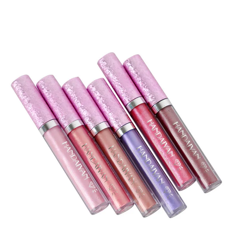 Брендовый металлический блеск для губ водостойкий стойкий Золотой Матовый