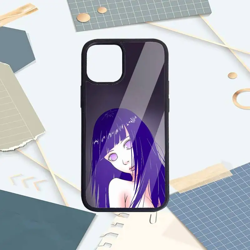 

Japan Hyuga Hinata Naruto Anime Phone Case PC For iPhone 11 12 pro XS MAX 8 7 6 6S Plus X 5S SE 2020 XR