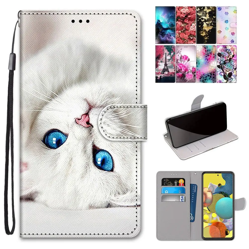 Магнитный чехол подставка Cat Wolf для Xiaomi 10 Lite CC9 Pro Redmi K30 Zoom 8 8A Note 8T 9S Dog Lion Tiger флип