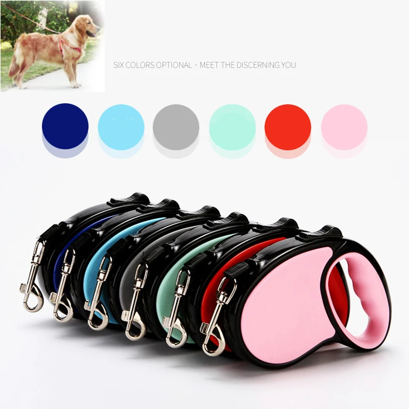 

New Retractable Dog Leash Automatic Nylon Durable Dog Lead Extending Puppy Walking Running Leads For Small Medium Dogs