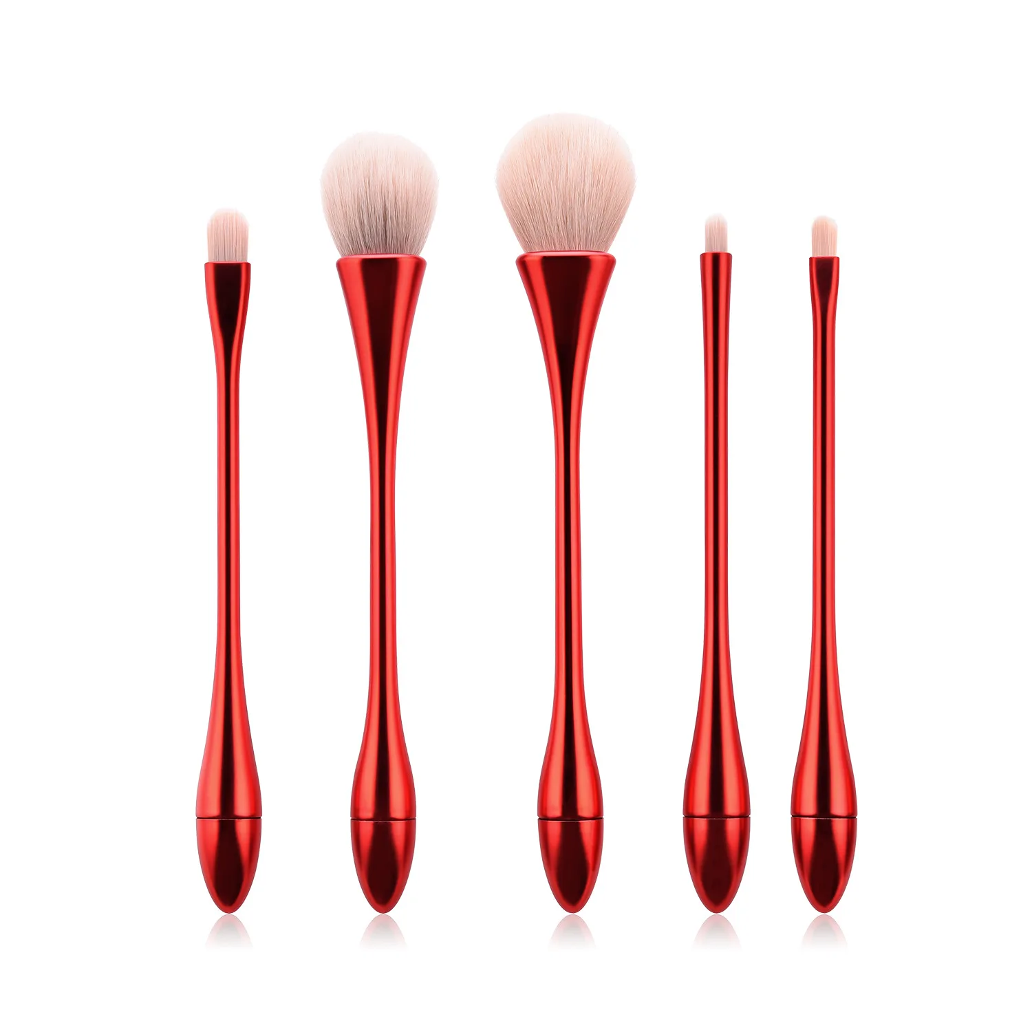 Профессиональный новый набор кистей для макияжа черный розовый красный макияж