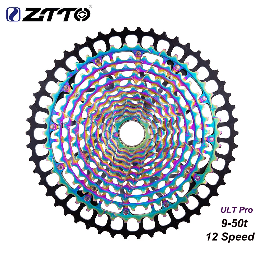 ZTTO MTB 12 Скоростей 9-50T кассета Ultimate pro 12S 50T XD Радуга 375g Ульт Звездочка Сверхлегкая 12V