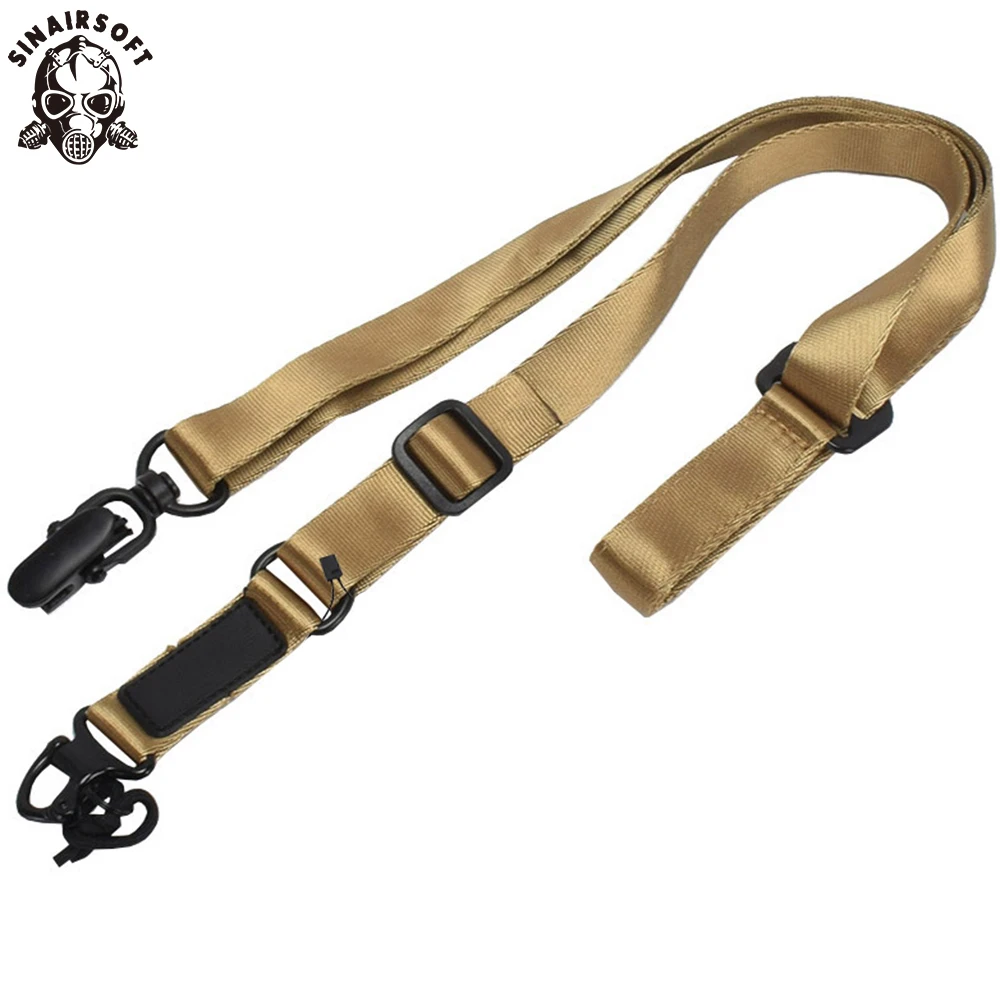 

Tactical Double Point Multi-Mission Rifle Sling Gun Strap System Mount Set Suitable Quick Detach Anti-tearing Adjustable Strap