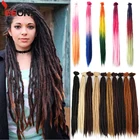 20-дюймовые синтетические дреды ручной работы для наращивания волос для женщин, дреды с крючком, брейды, волосы, дреды, дреды