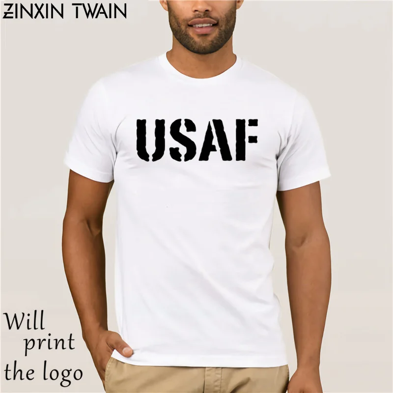Мужская футболка Usaf сухая посадка короткий рукав зеленая оливковая Армейская