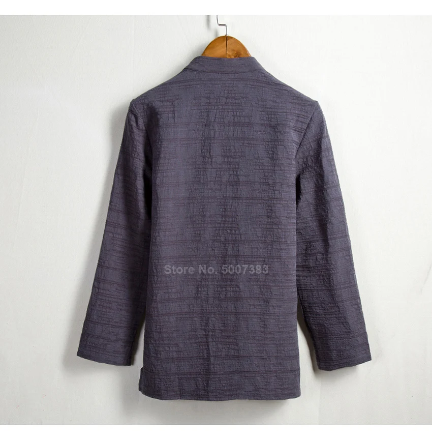 

Men Clothing Chinese New Year Tang Suit Cotton Linen Full Sleeve Casual Jacket Shirt Male Tai Chi Uniform Kung fu Suit