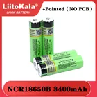 Умное устройство для зарядки никель-металлогидридных аккумуляторов от компании Liitokala: NCR18650B 3,7 v 3400 мАч, 18650 Литий Перезаряжаемые Батарея с заостренными носками из (без PCB) для батарейки для карманного фонаря