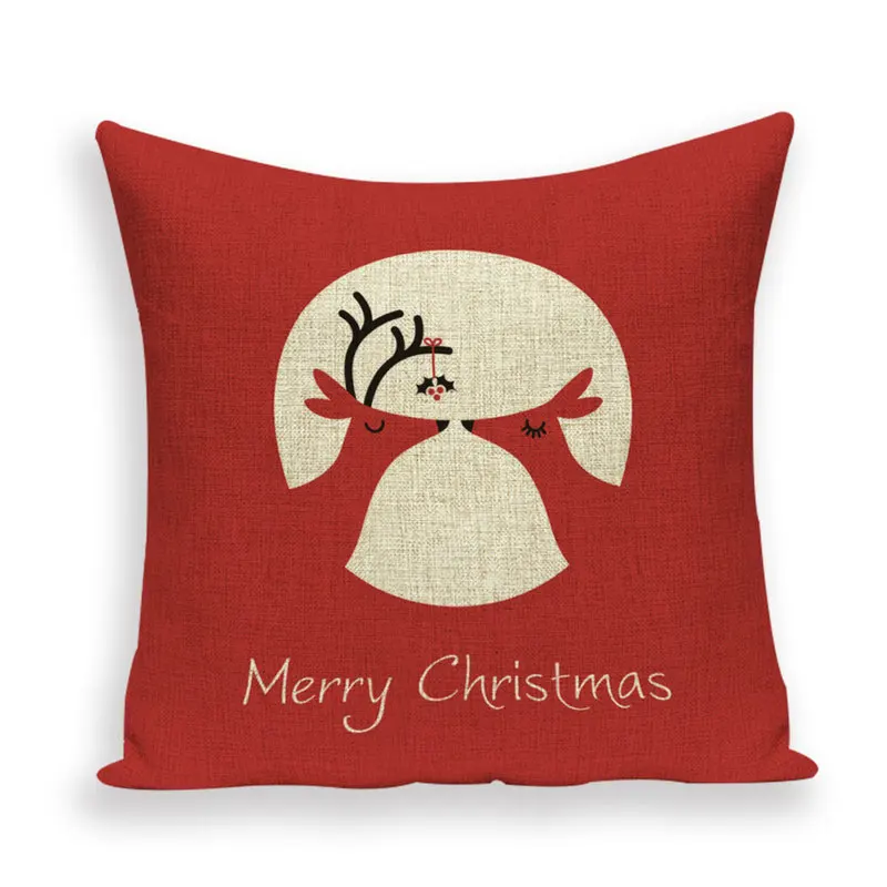 Северный олень головы Рождественский Чехол на подушку пледы Подушка для дома