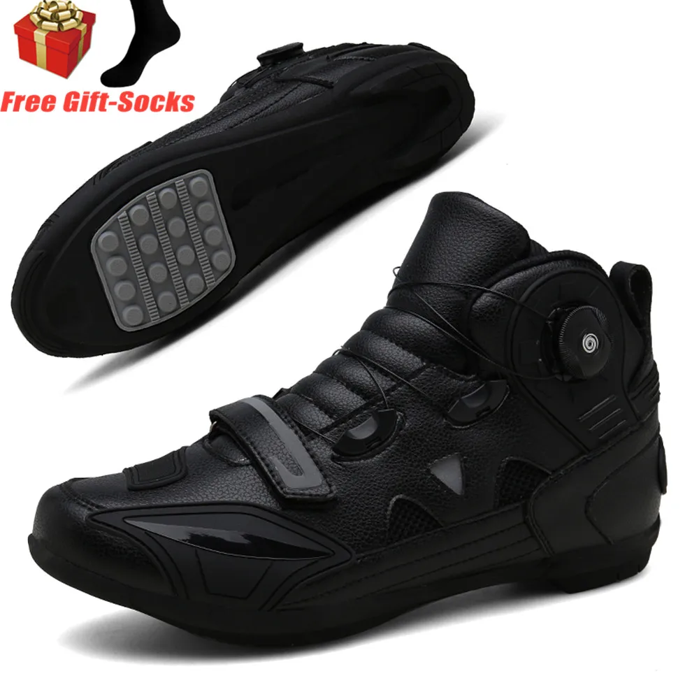 

2021 мотоциклетная обувь для мужчин и женщин, велосипедные ботинки, профессиональная велосипедная обувь для активного отдыха, Мужские дышащи...