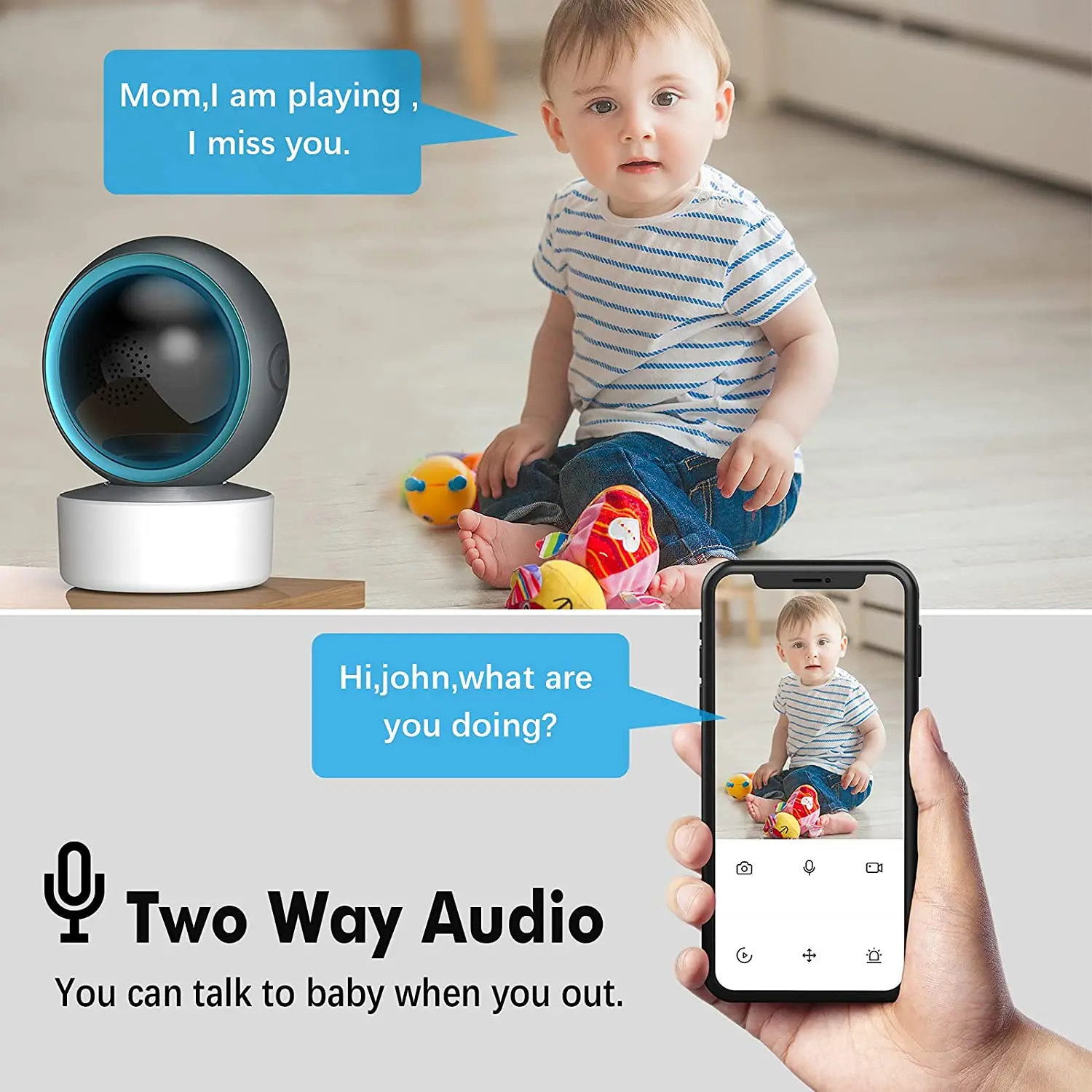 1080P HD 5G WiFi IP Camera Infrared Night Vision WIFI Indoor Surveillance CCTV PTZ Wireless Baby Monitor Mini Cam | Безопасность и