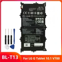 original replacement tablet battery bl t13 for lg g tablet 10 1 v700 blt13 genuine rechargable batteries 8000mah with free tools