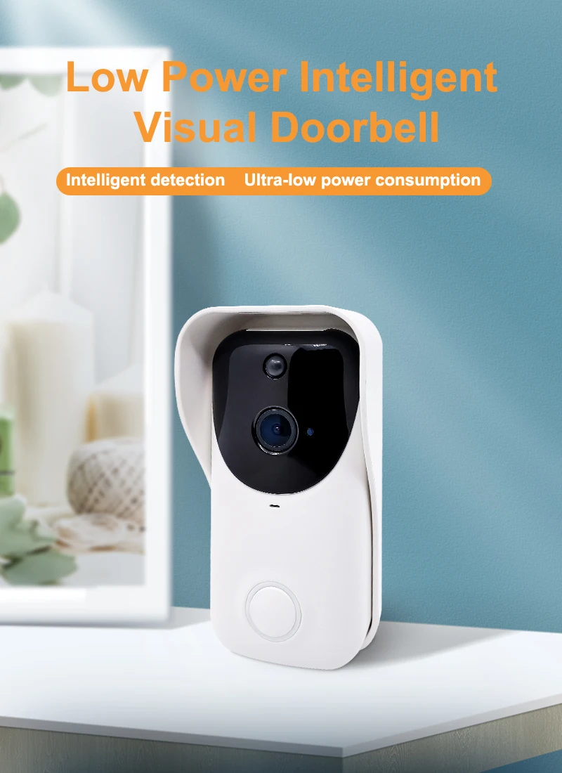 1080P Intercom Video Doorbell Camera Low Power Wireless Phone Door Bell Camera  HD Outdoor Video Two Way Audio IR Night Vision enlarge