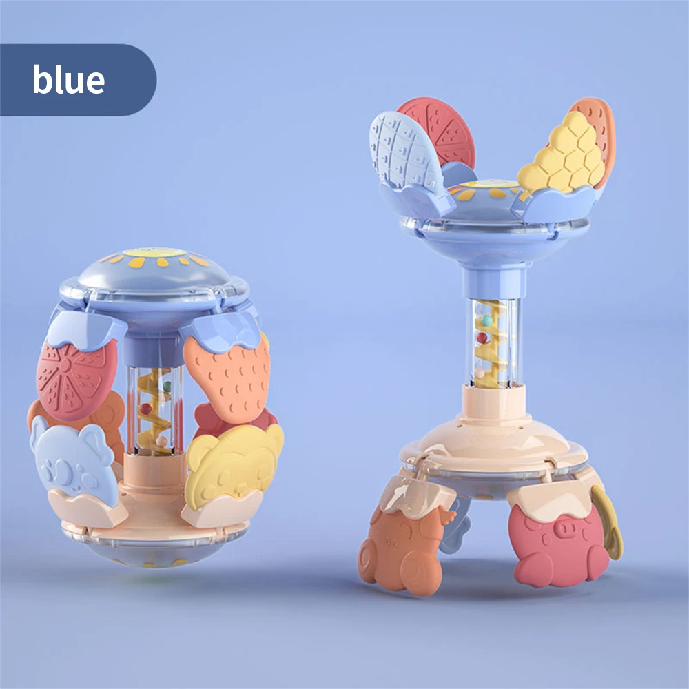 

0-12 Months Newborn Molar Stick Toys Rattles Deformable Grasping Puzzle Ball Soothing Teether Toy Changeable Shape Sleep Aid