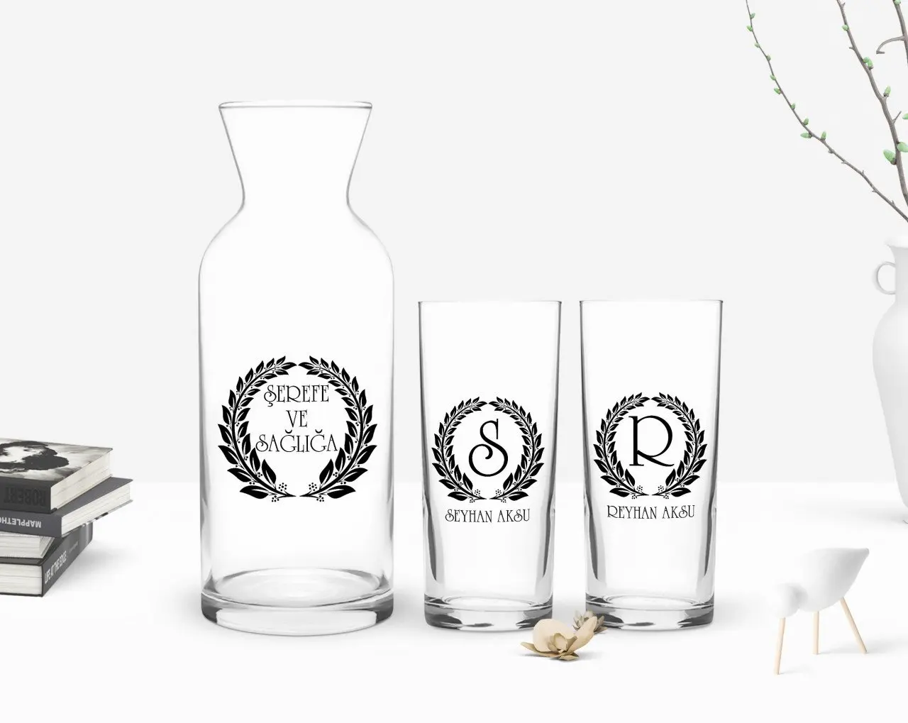 

Персонализированная Красочная Печатная гирлянда с надписью-это двойная чашка и графин в подарок Seti-6