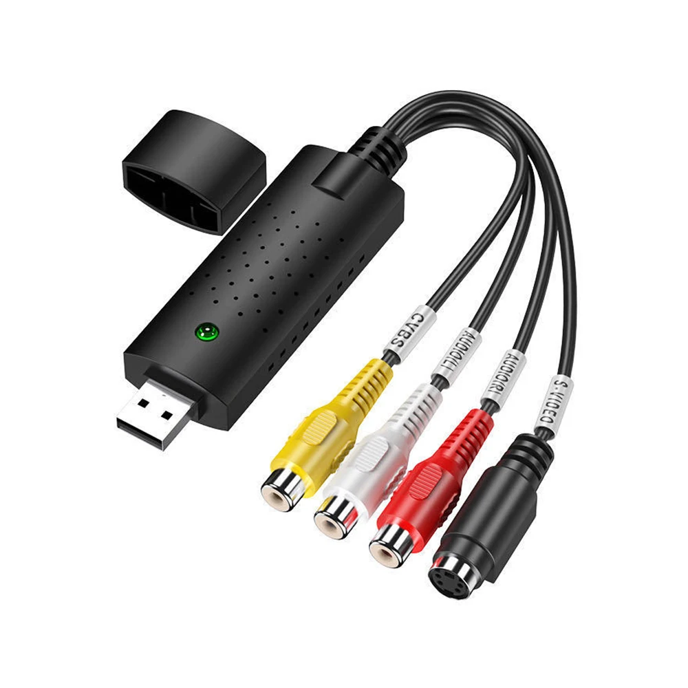 Адаптер для захвата аудио и видео VHS на Win7/8/XP/Vista USB 2 0 устройство DVD портативный