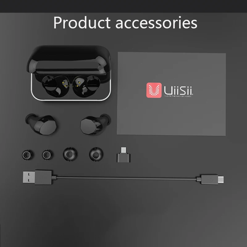 UiiSii TWS12 Беспроводной 5 0 гарнитура Bluetooth Smart Touch 3D стерео наушники объемного