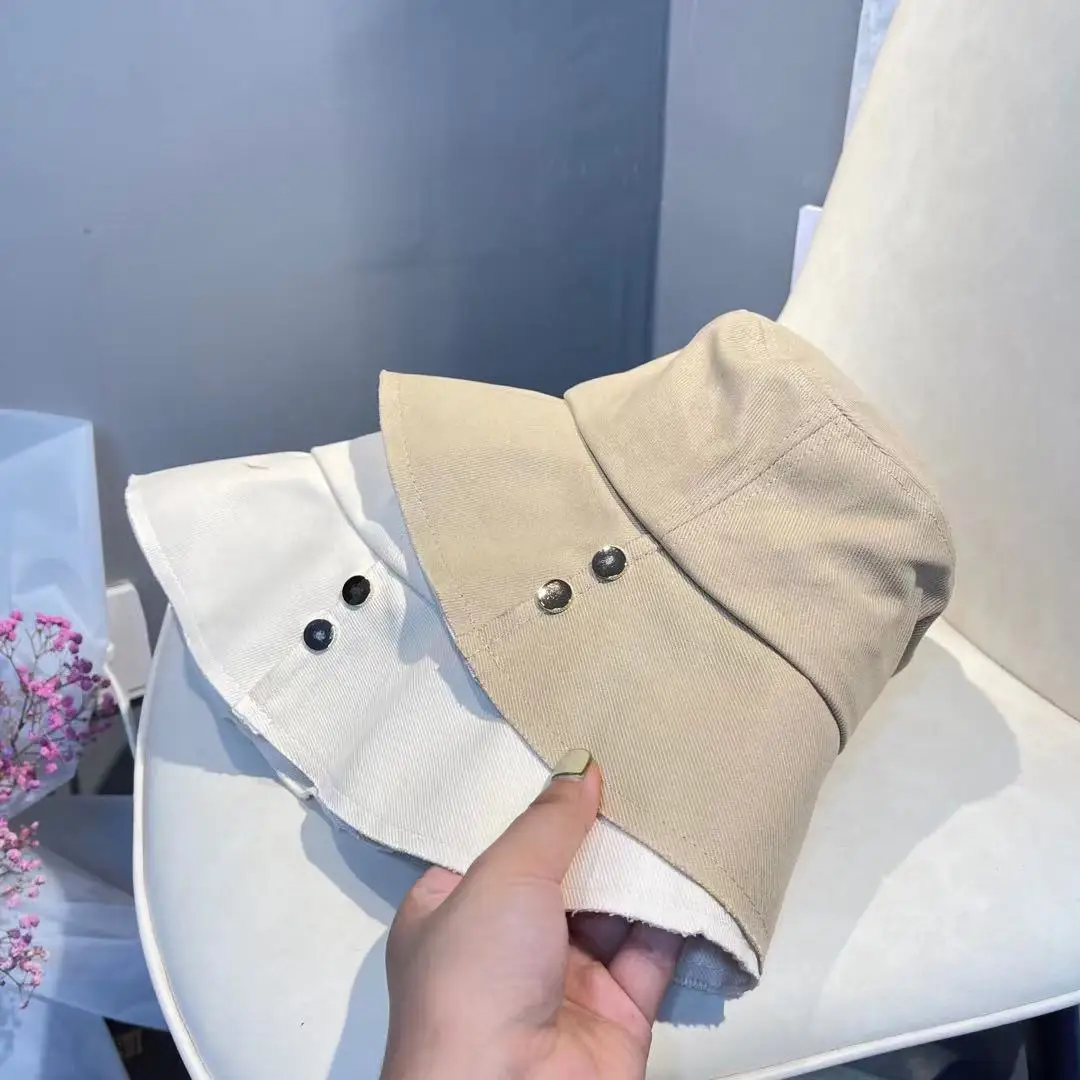 

202107-weimin new autumn Metal buckle solid bucket cap women leisure hat