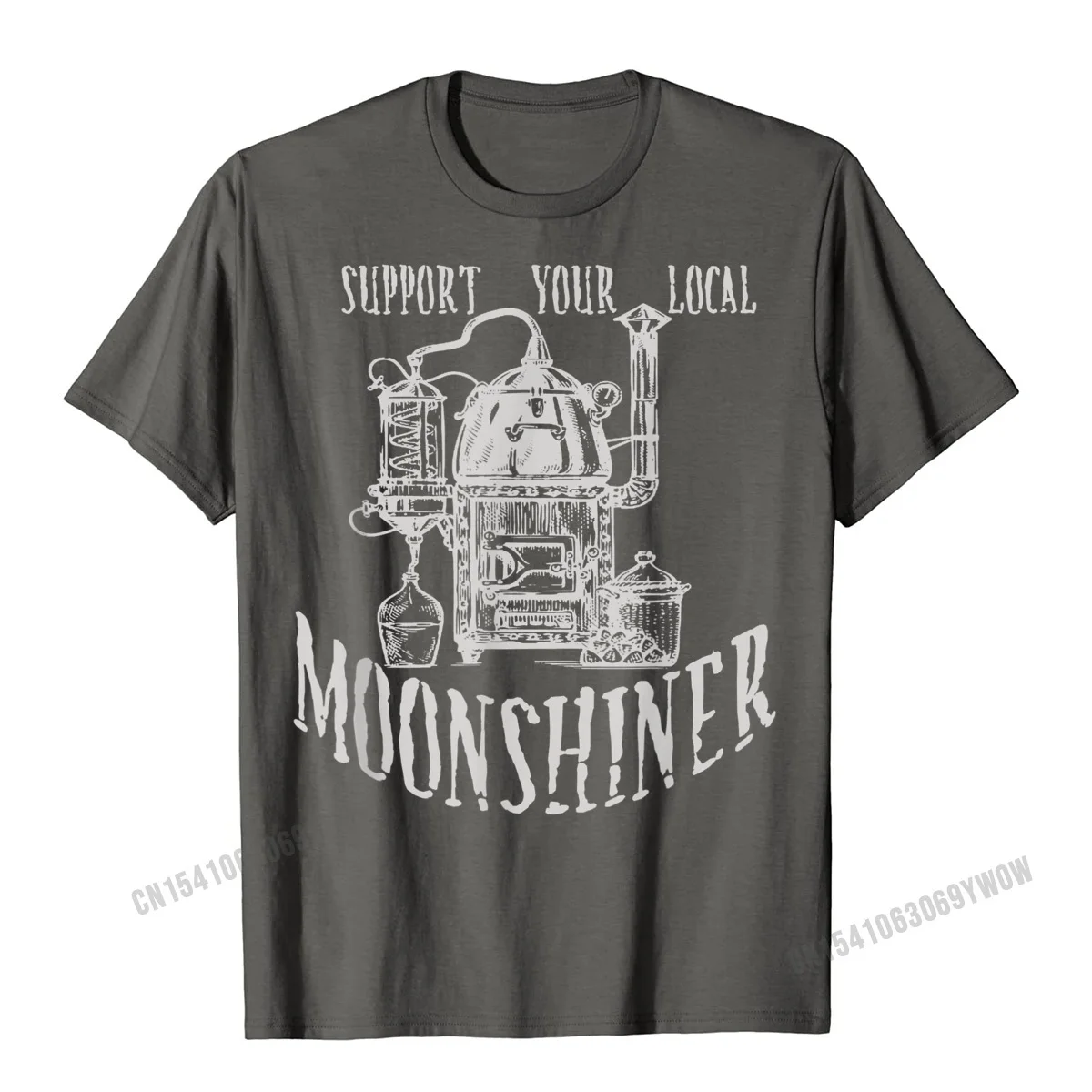 Забавная Мужская хлопковая футболка Support Your Local Moonshiner Приталенная для мужчин