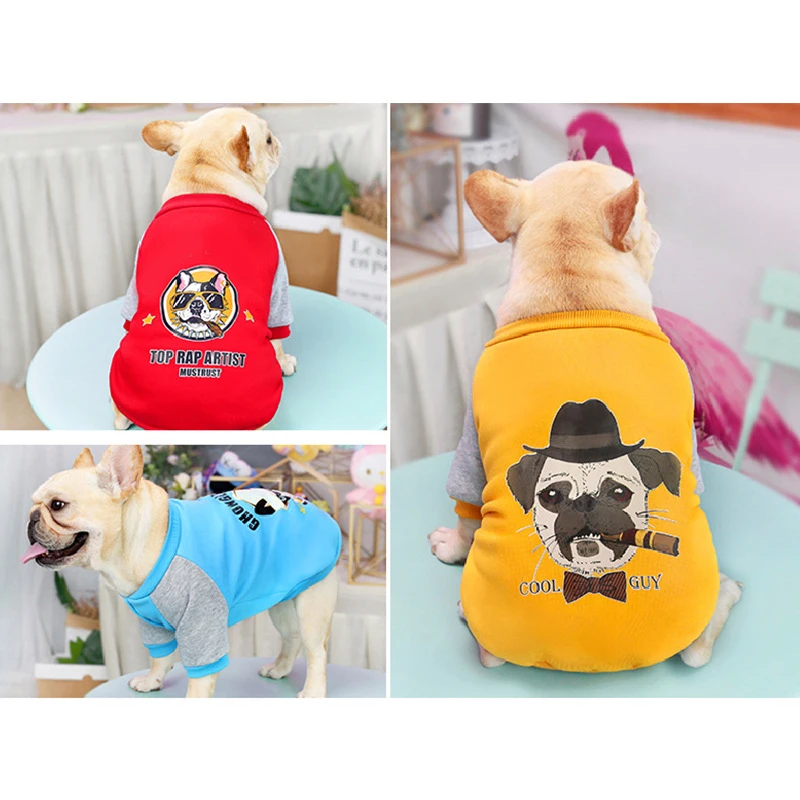 2021 Pet Clothes Dog Clothes for Small Dogs Coat Jacket Sweater French Bulldog Clothes Pet Costume Dog Clothing for Dogs Sweater