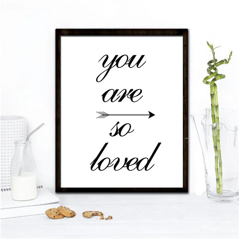 Черно-белая Современная Мотивационная художественная работа с цитатами постер