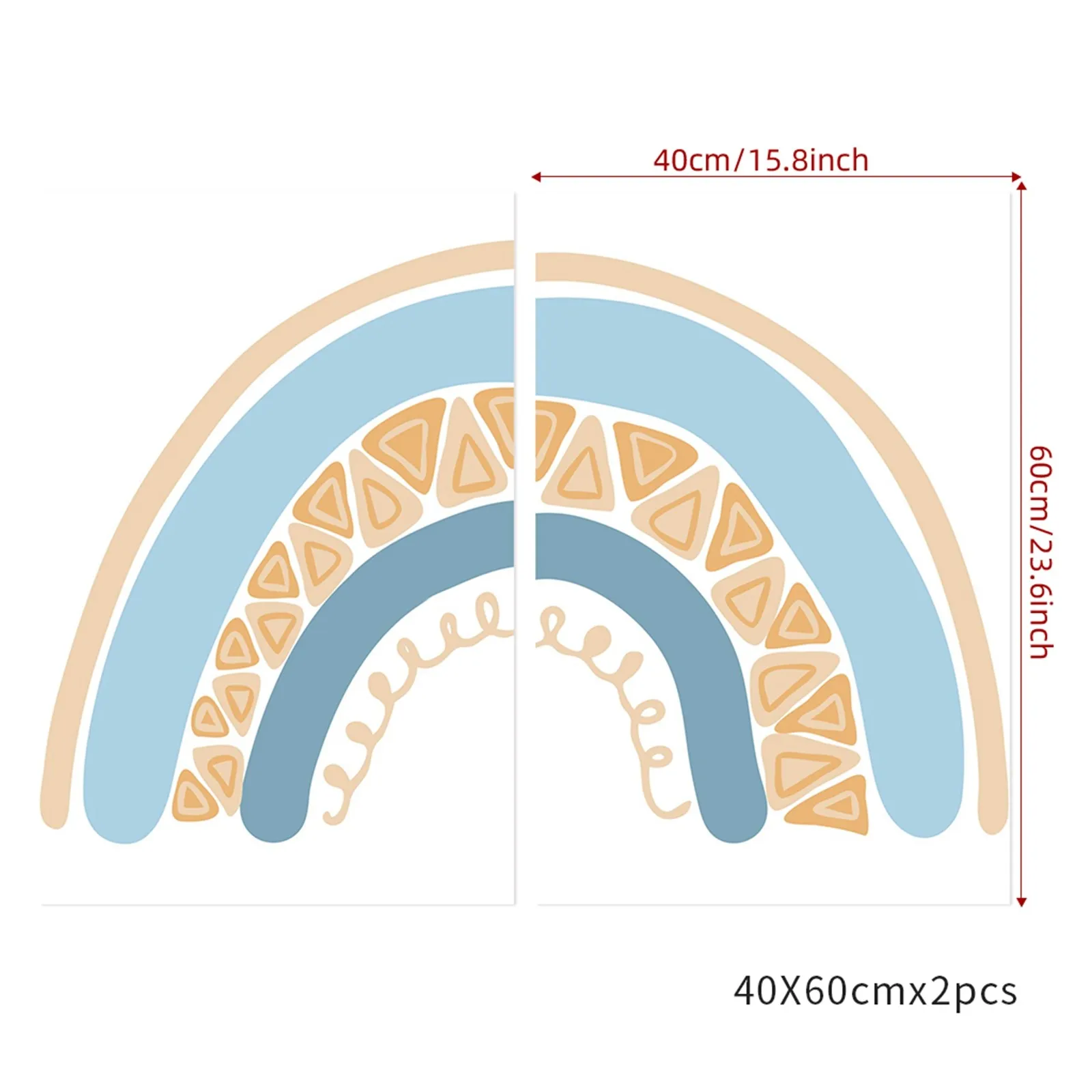 

Wall Stickers, Rainbow Wall Paste Living Room Bedroom Background Wall Paste Decoration Room ,home decoration accessories