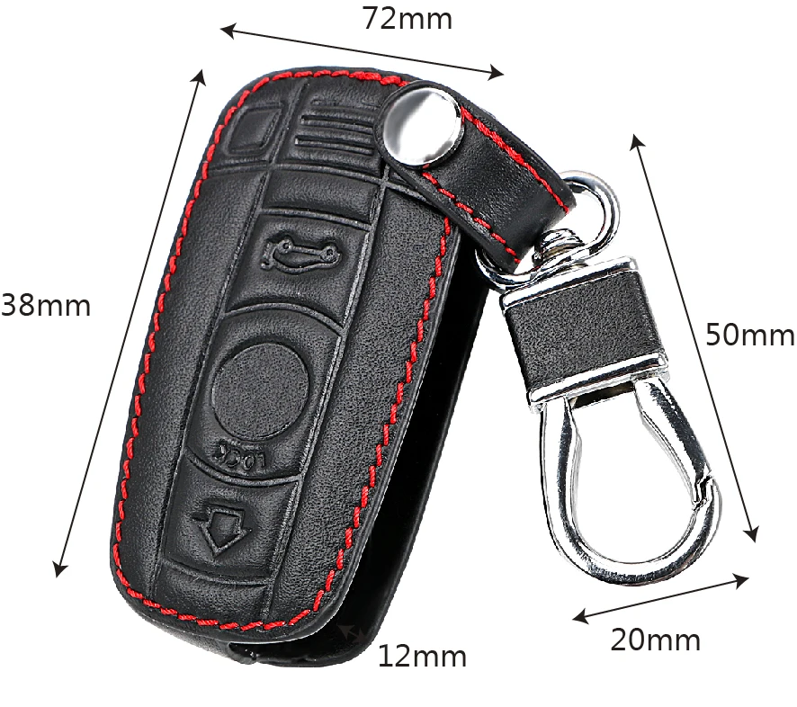 

Remote Controller Key Holder Leather Key Case For Car KeyChain Cover for BMW E90 E60 E70 E87 3 5 6 Series M3 M5 X1 X5 X6 Z4