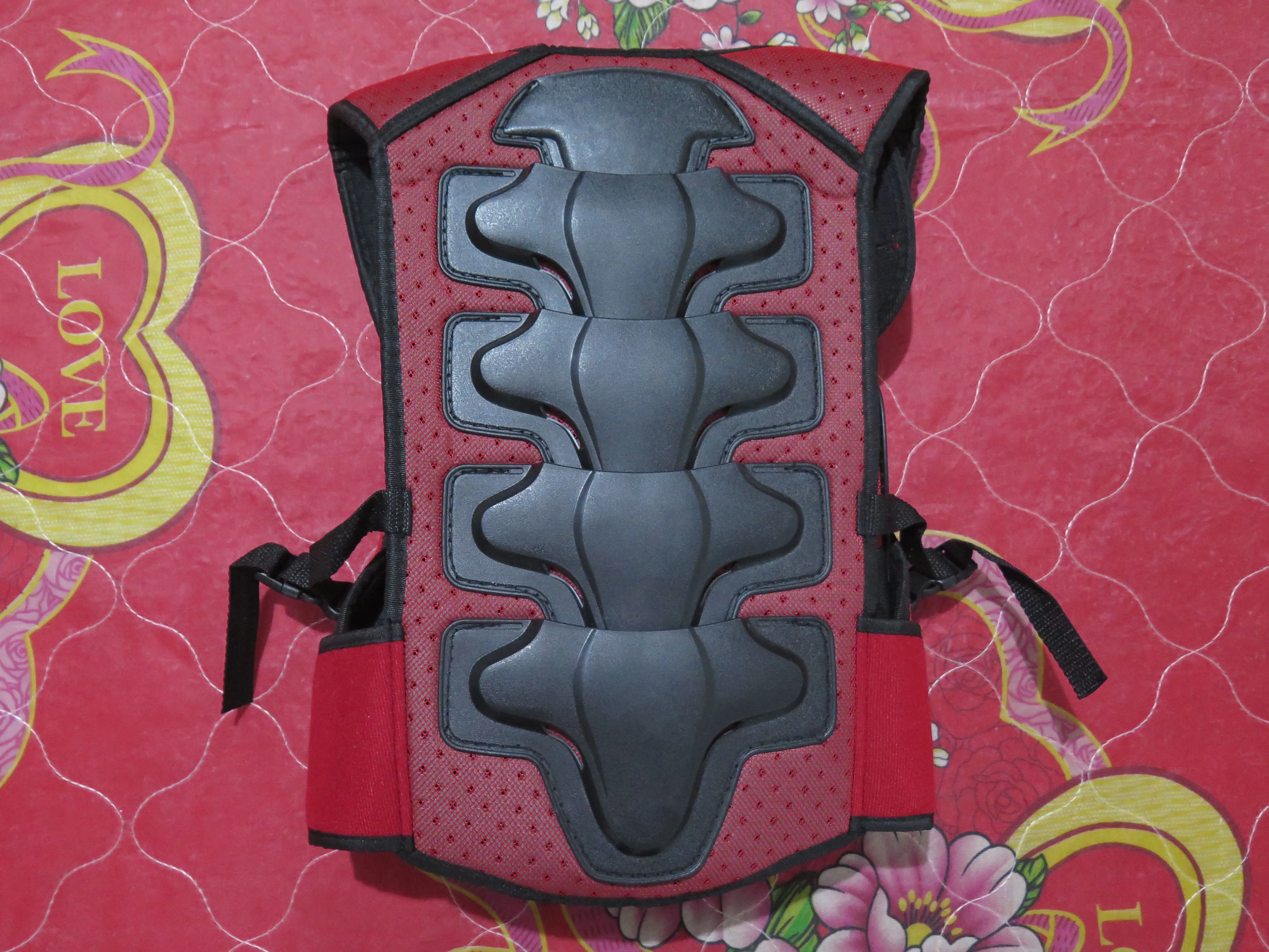 Красный Детский защитный жилет для тела броня мотокросса езды на велосипеде