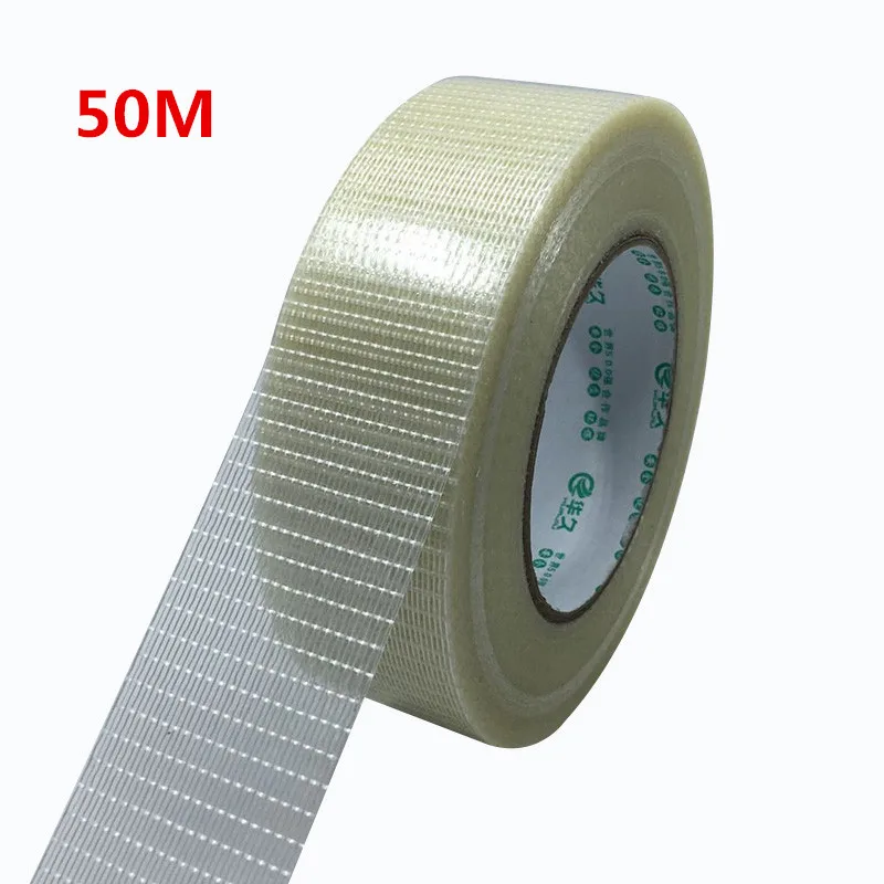 1pcs high temperature strong grid fiber tape   10-100 mm * 50 M Mold Home Appliance bundled fixed