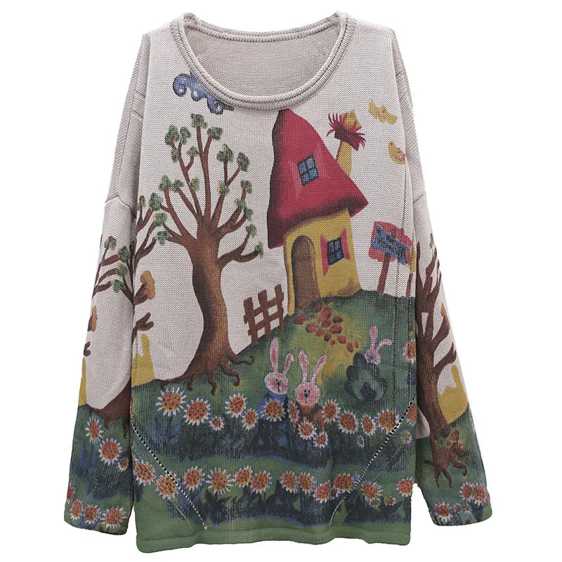 Max LuLu 2020 Новинка весна британский модный стиль женские свитера с принтом