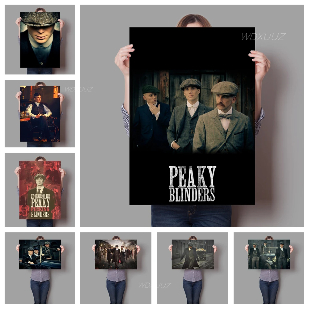 Популярный британский Бандитский Гангстер сериал Peaky Blinders семейная декоративная живопись постер настенное искусство без рамки o872