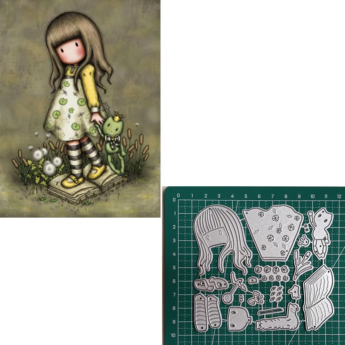 168 трафареты для девочек лягушек скрапбукинга Новые поступления металлические